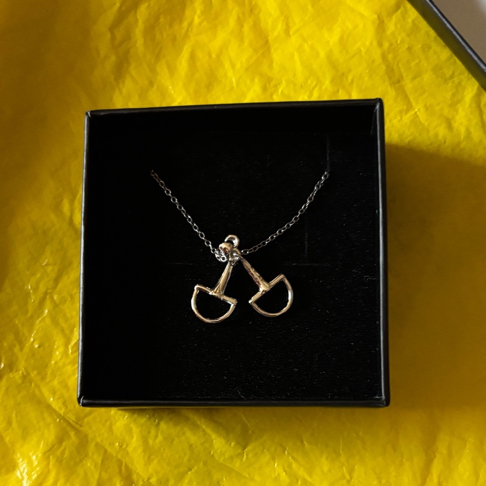 Silver D Bit Necklace